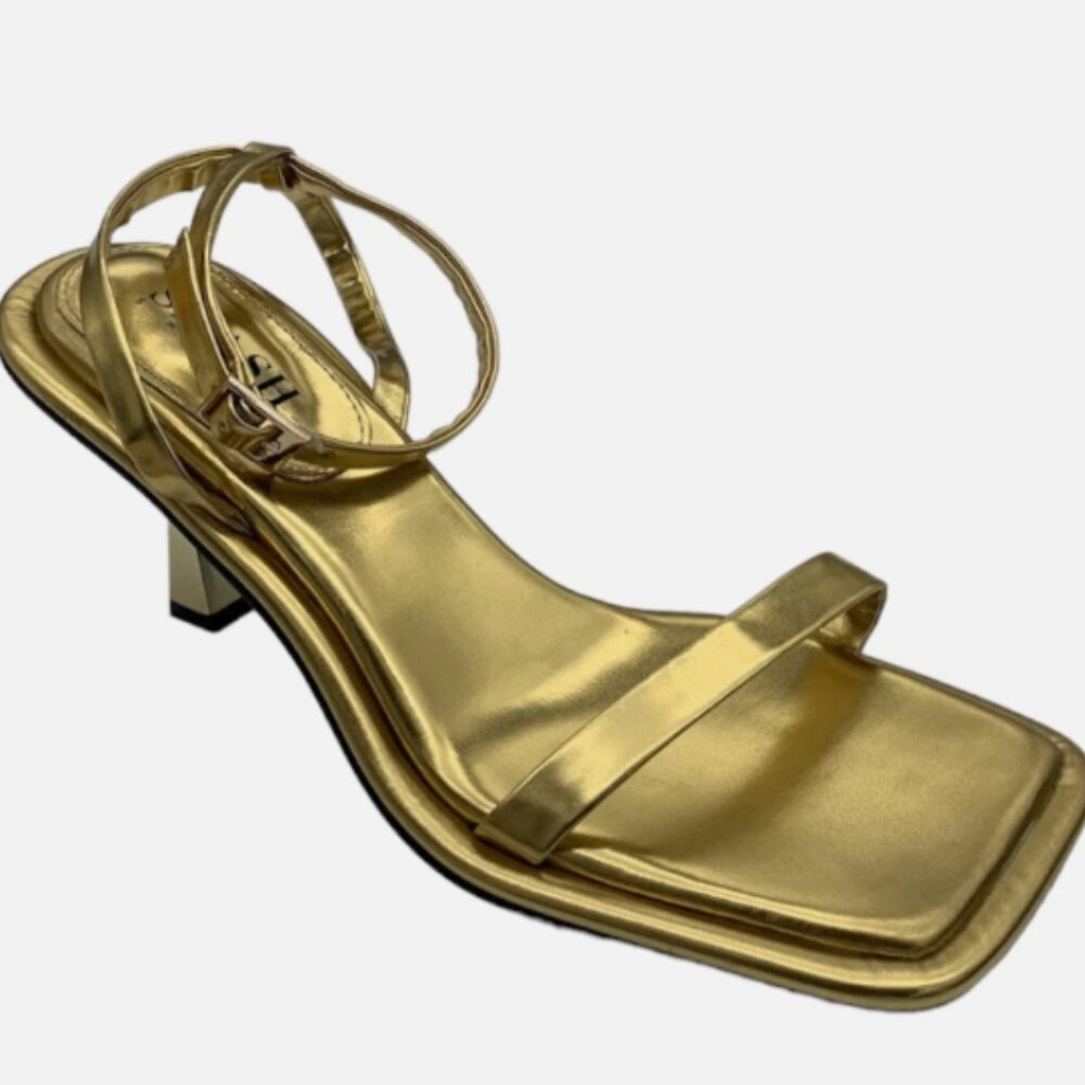 BRAND NEW SMASH Shoes Women's Imani Strappy Dress Sandals Metallic Gold